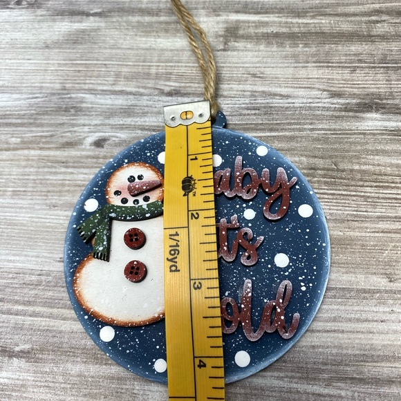 Hand Crafted Snowman Ornament - Picture 2 of 2